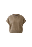 Taupe Sleeveless sweater