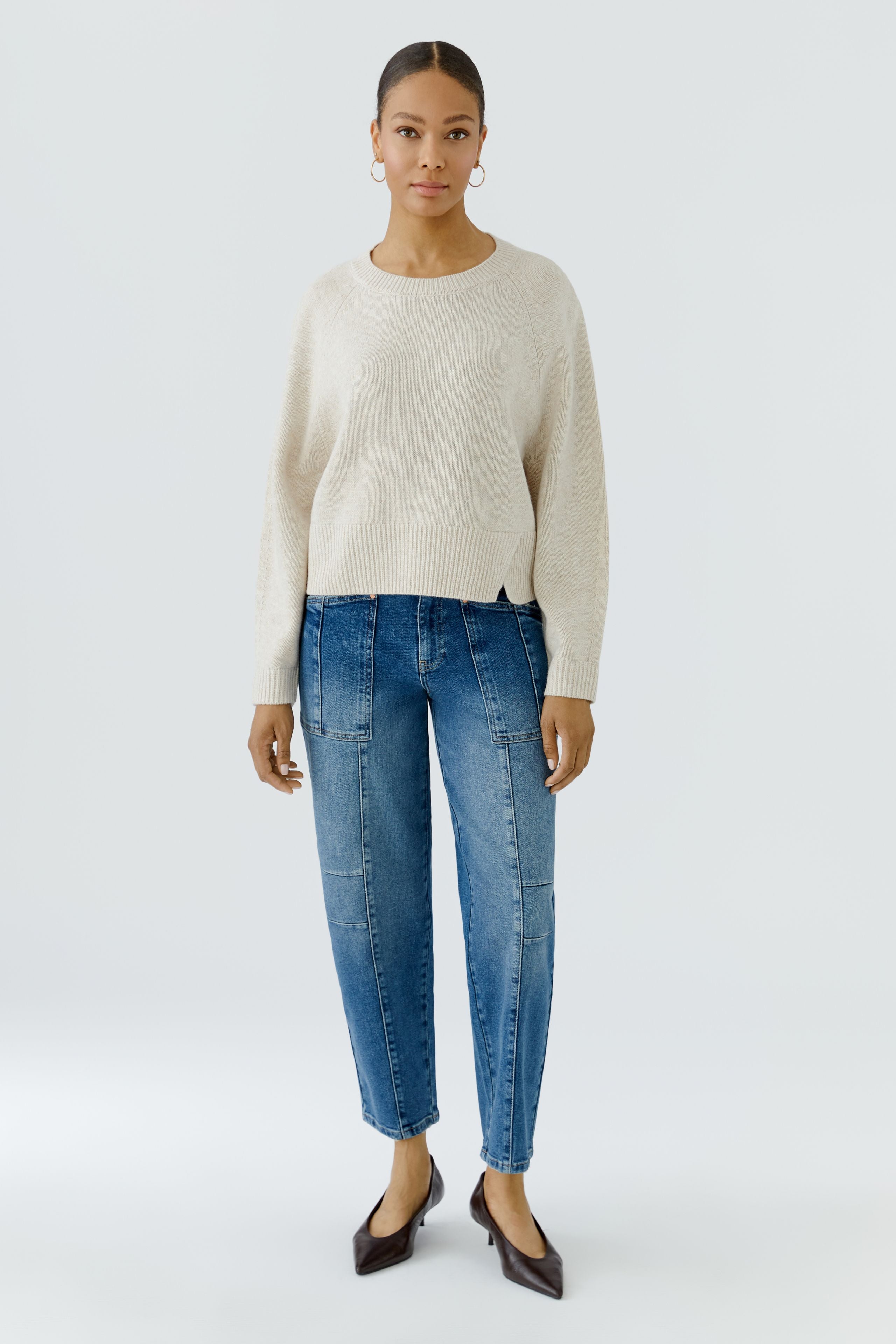 Light Beige Sweater in Woolmix