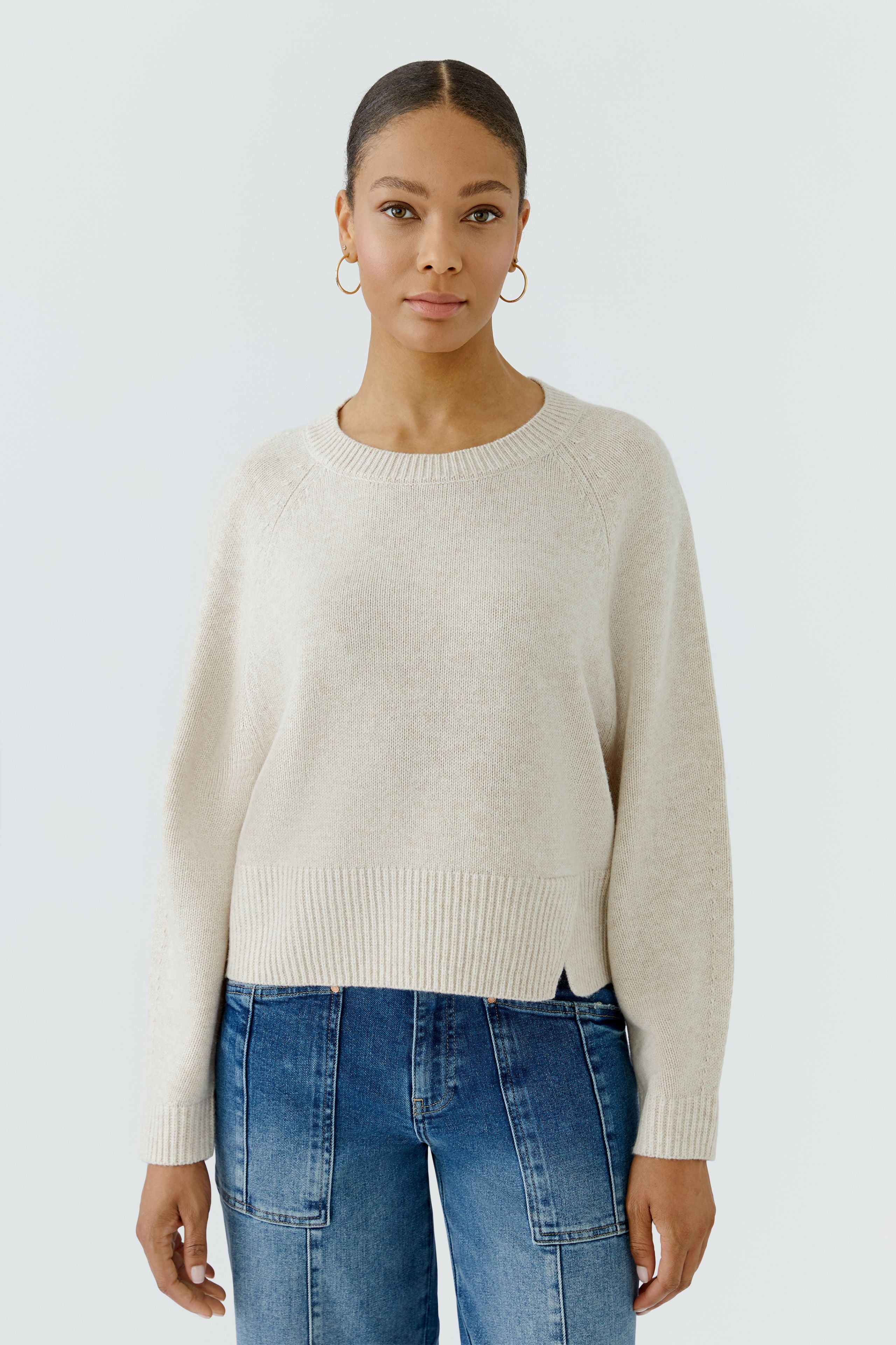 Light Beige Sweater in Woolmix