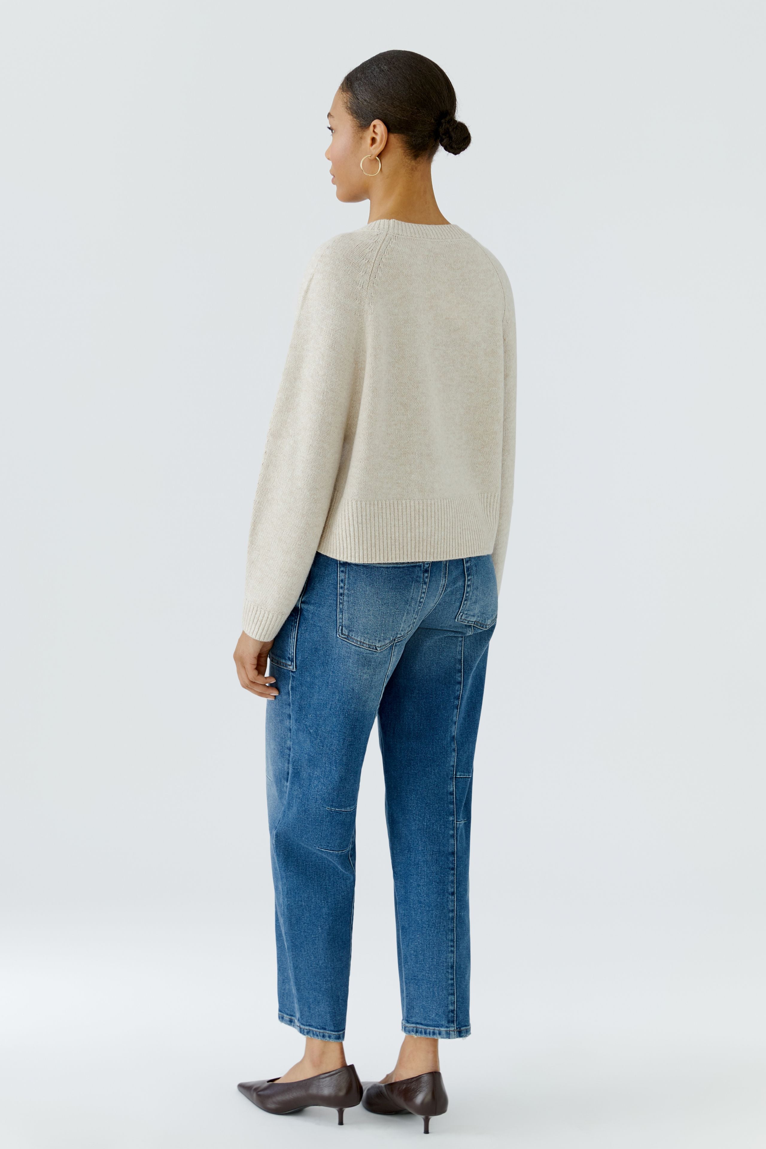 Light Beige Sweater in Woolmix