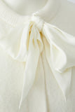 Ivory Soft Feel Cardi with Satin Tie