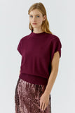 Sleeveless Sweater in Bramble Berry