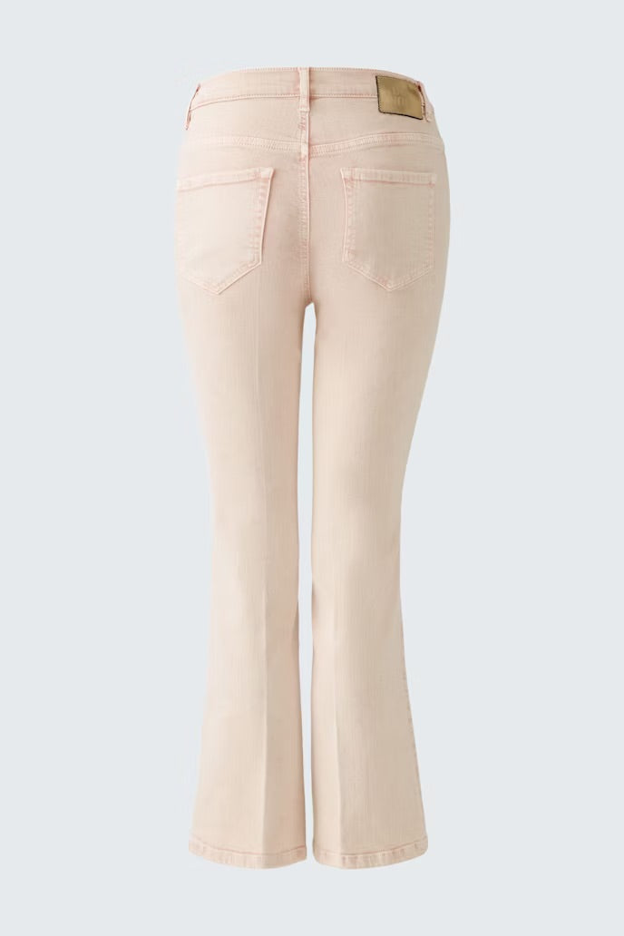 Jeans in dusty rose with kick flare