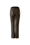 Brown Faux Leather Trouser
