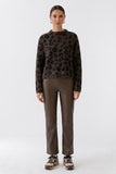 Brown Faux Leather Trouser