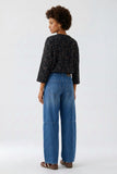 Leopard Print Soft Feel Scuba Top