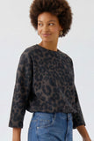 Leopard Print Soft Feel Scuba Top