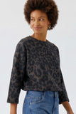 Leopard Print Soft Feel Scuba Top