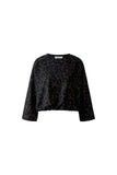 Leopard Print Soft Feel Scuba Top
