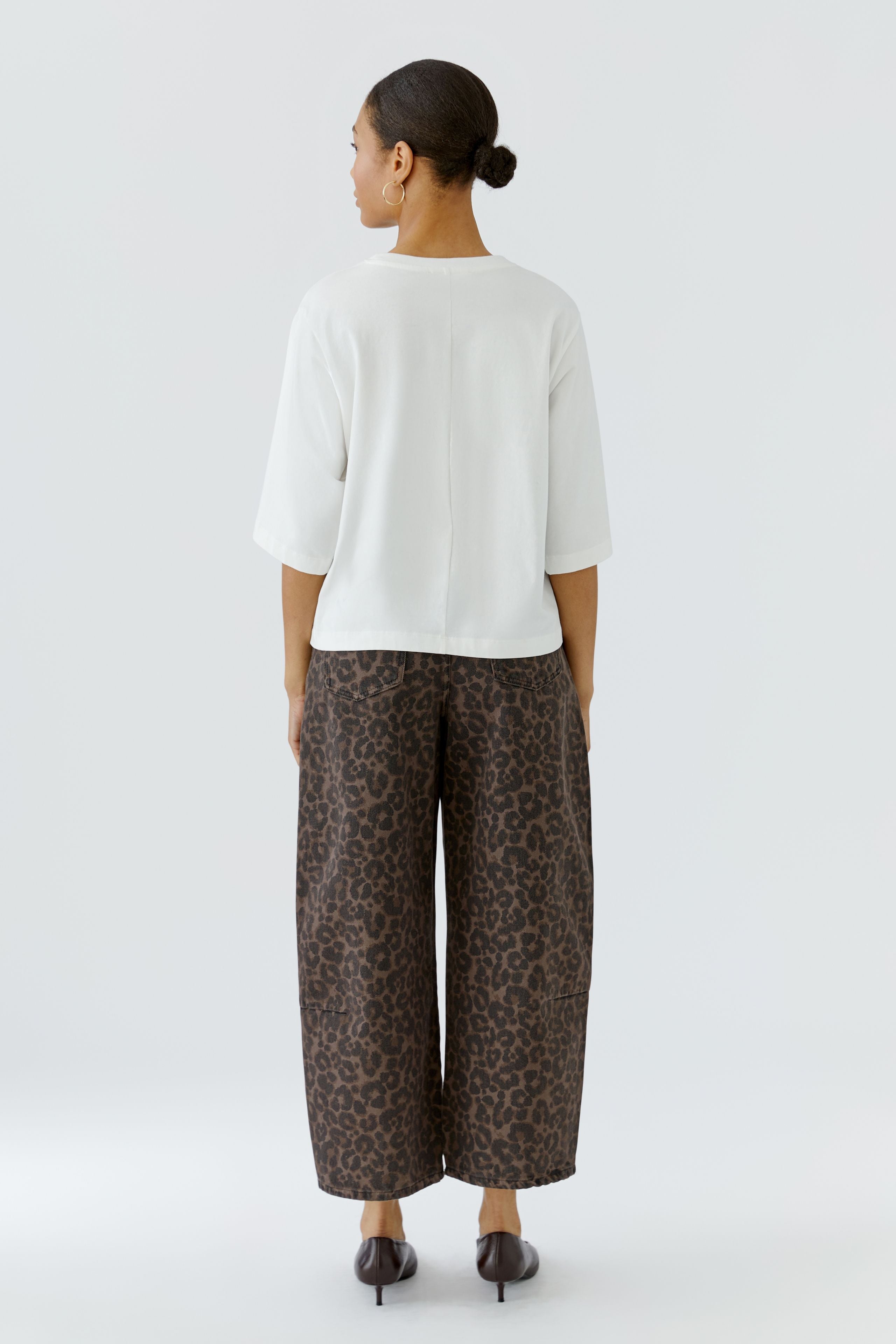 Wild Tshirt with Leopard Print Accents