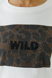 Wild Tshirt with Leopard Print Accents