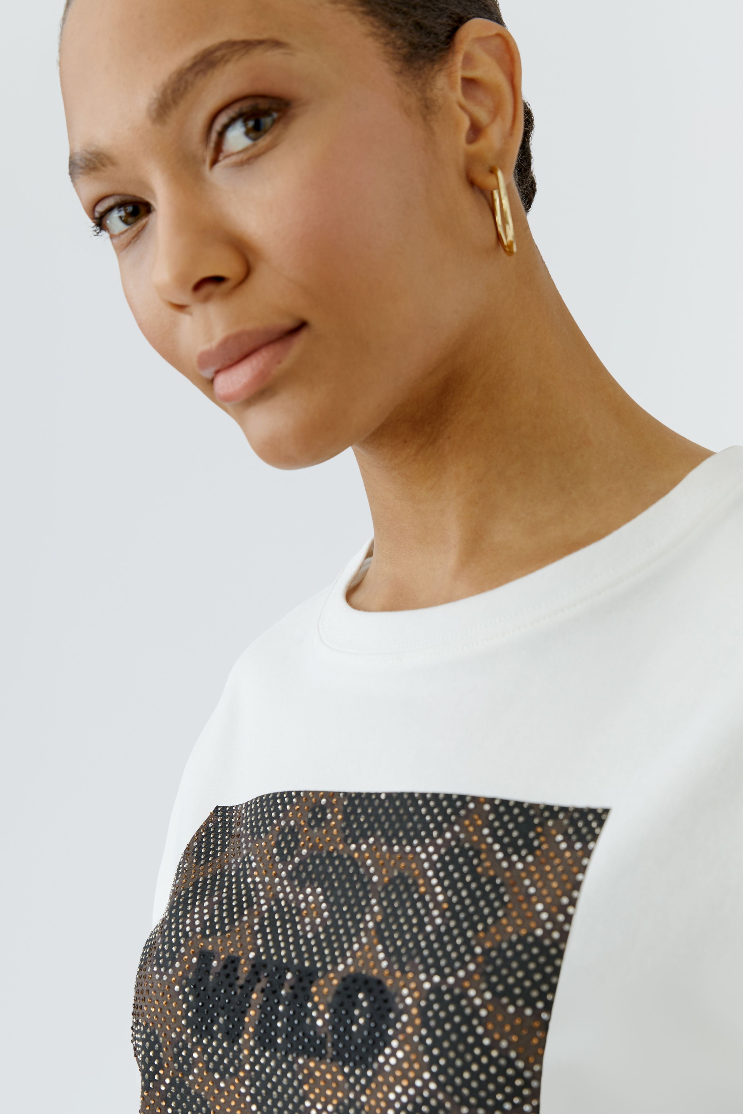 Wild Tshirt with Leopard Print Accents