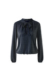 Lurex Top in Mindnight Blue with Lurex