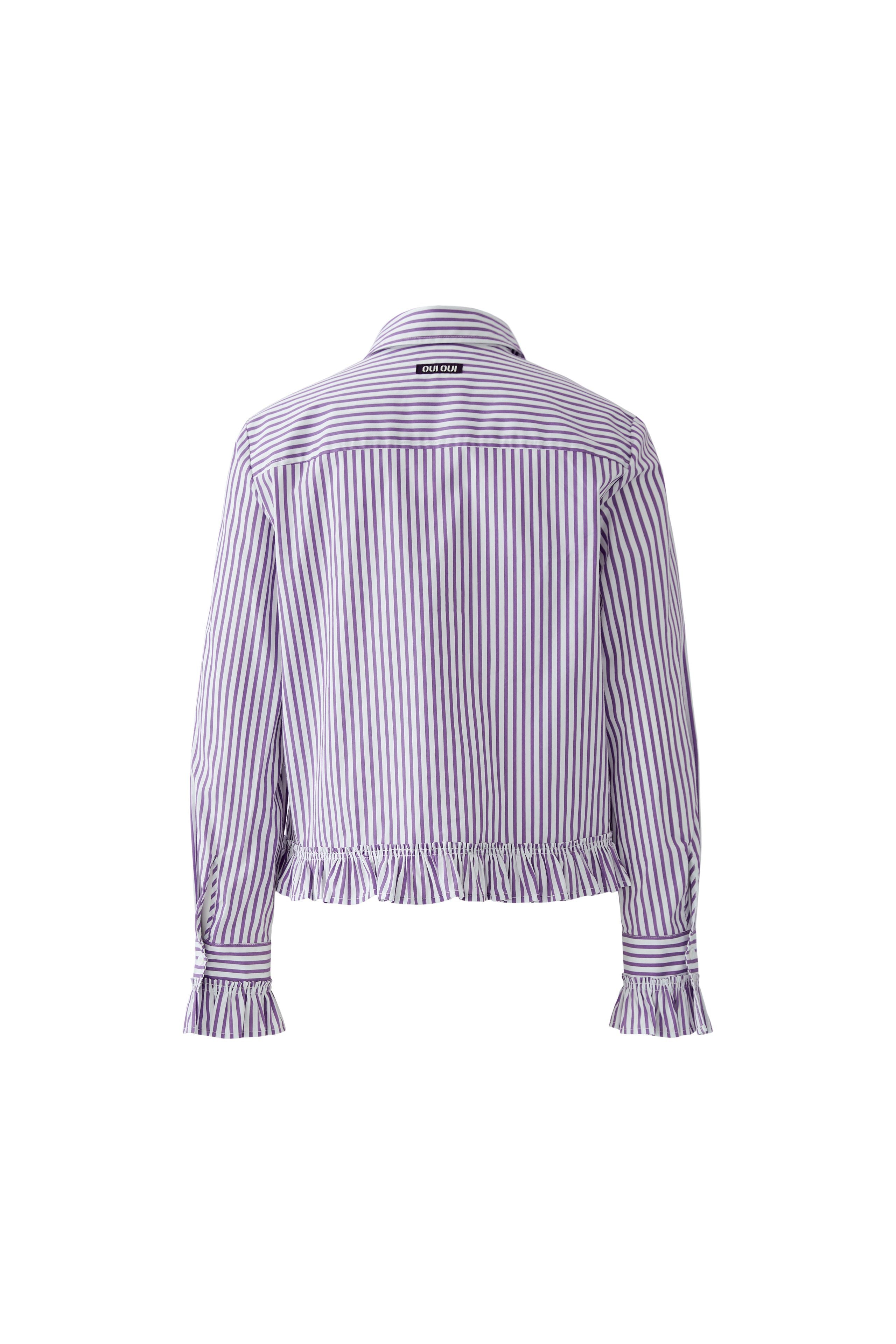 Purple and White Striped Shirt