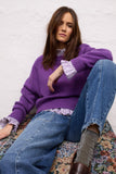 Purple and White Striped Shirt