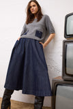 Denim Aline Skirt