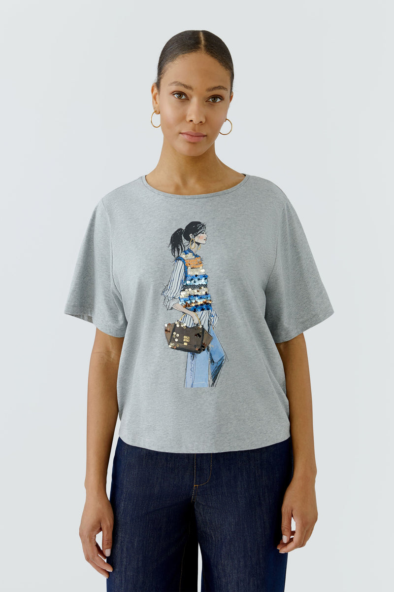 Grey tshirt with print