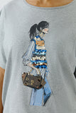 Grey tshirt with print