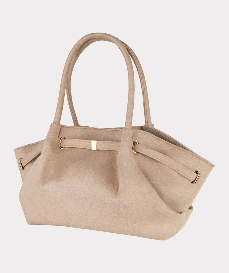 Nude Suedette Bag
