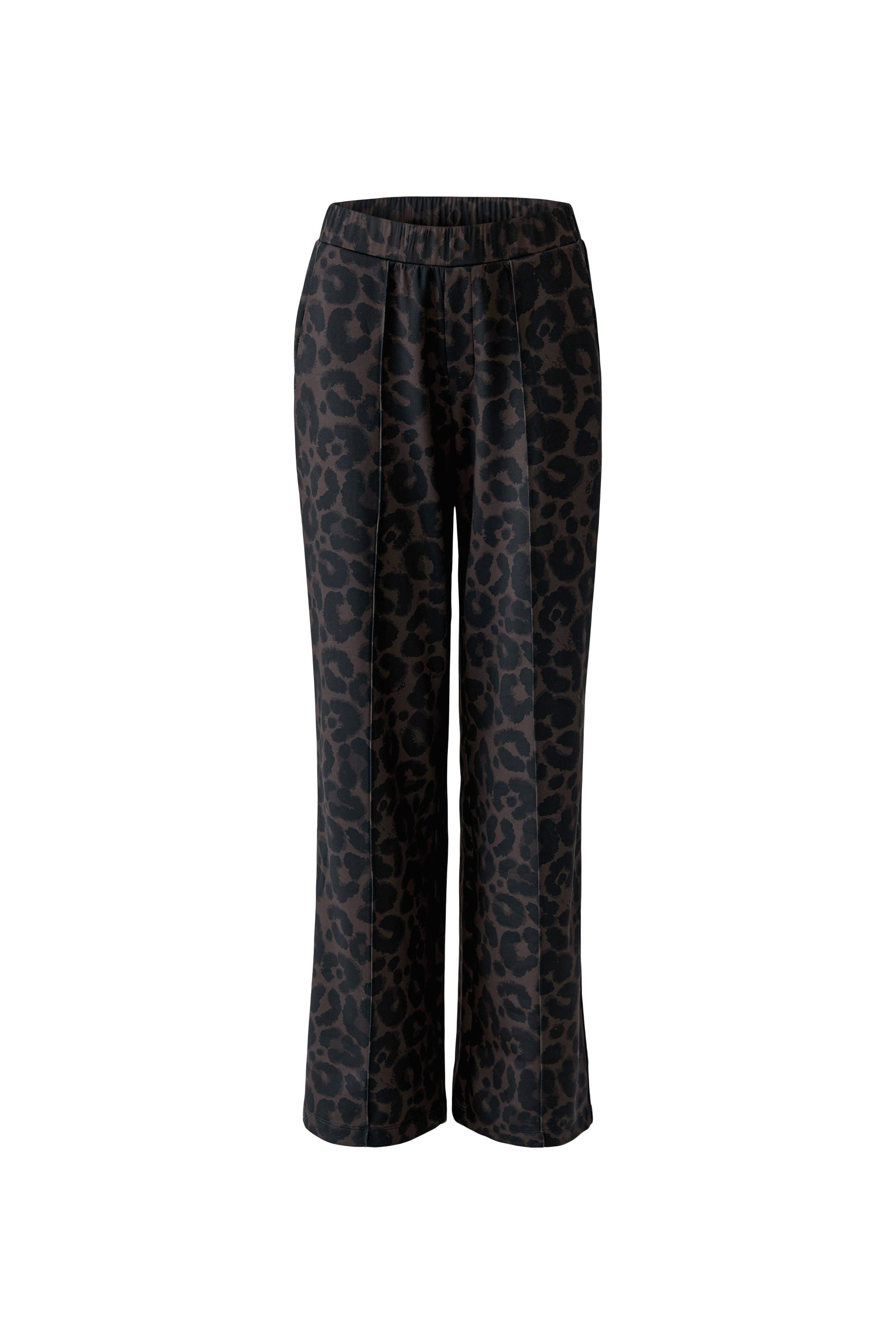 Leopard Print Soft Scuba Trouser