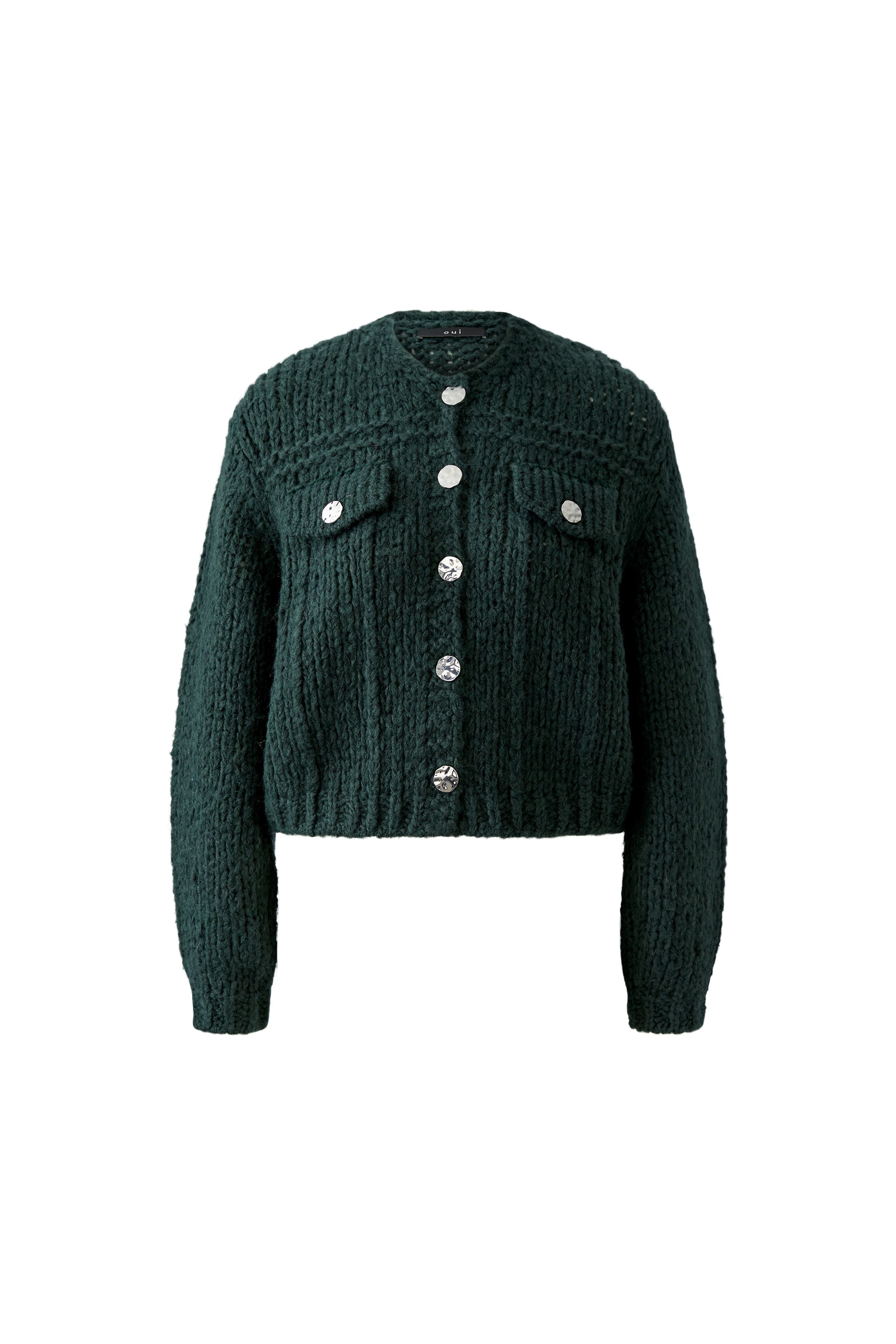 Cardigan in Forest Green