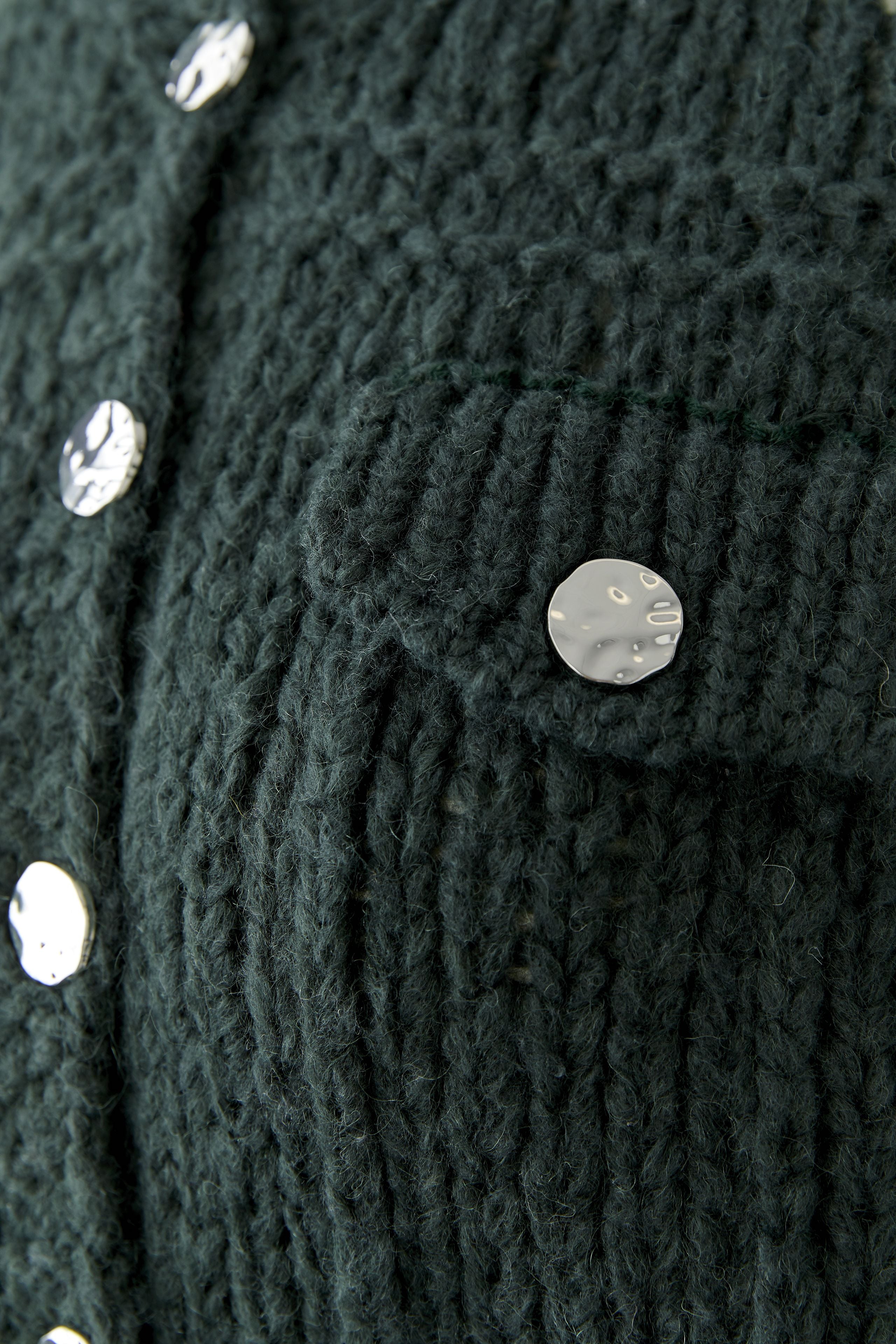 Cardigan in Forest Green