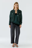 Cardigan in Forest Green