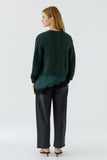 Cardigan in Forest Green