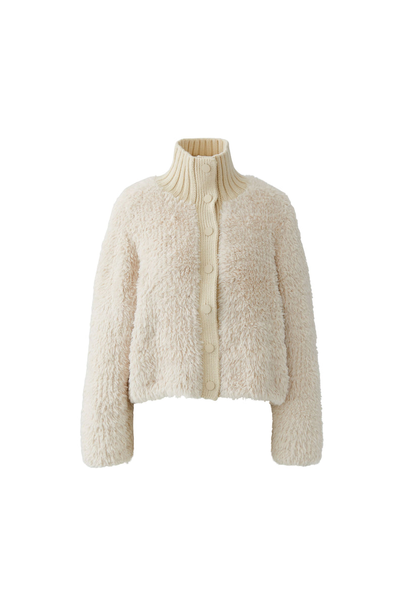 Teddy Cardigan in Whitecap