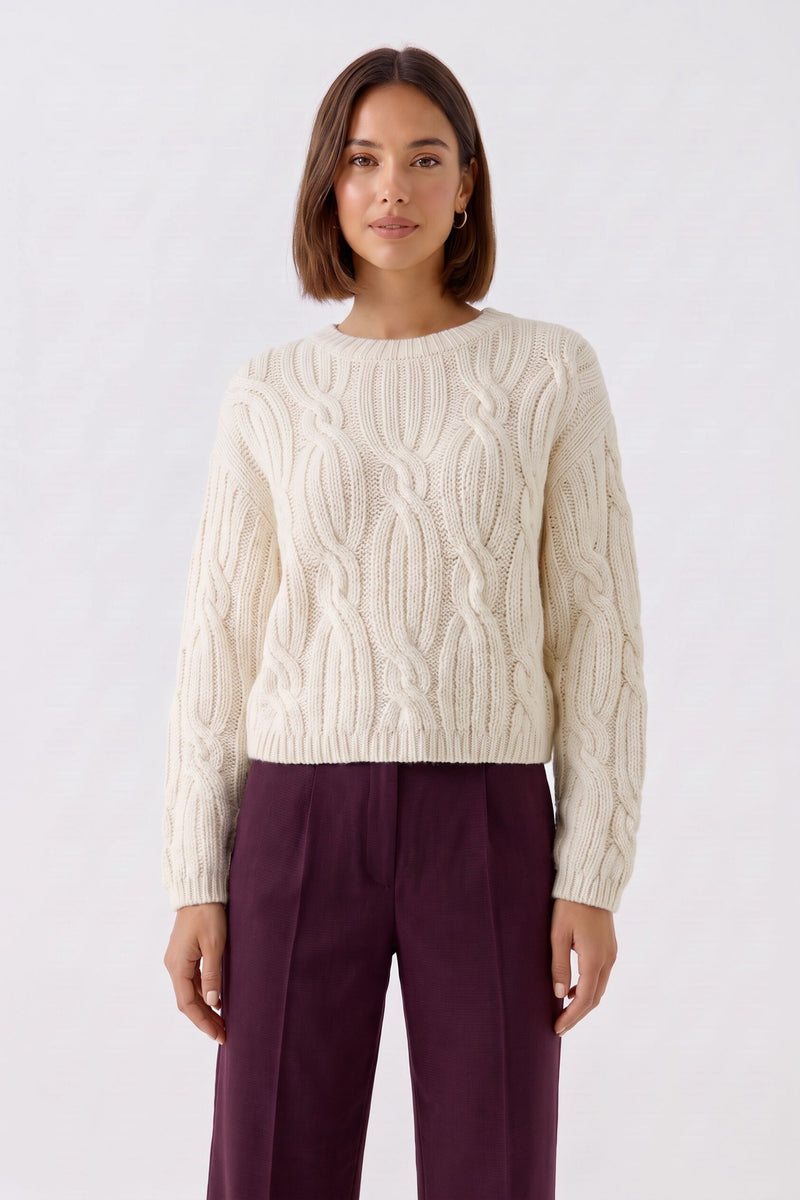 beige sweater from oui