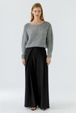 Grey Sweater with Sequin shoulders