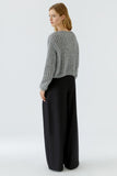 Grey Sweater with Sequin shoulders
