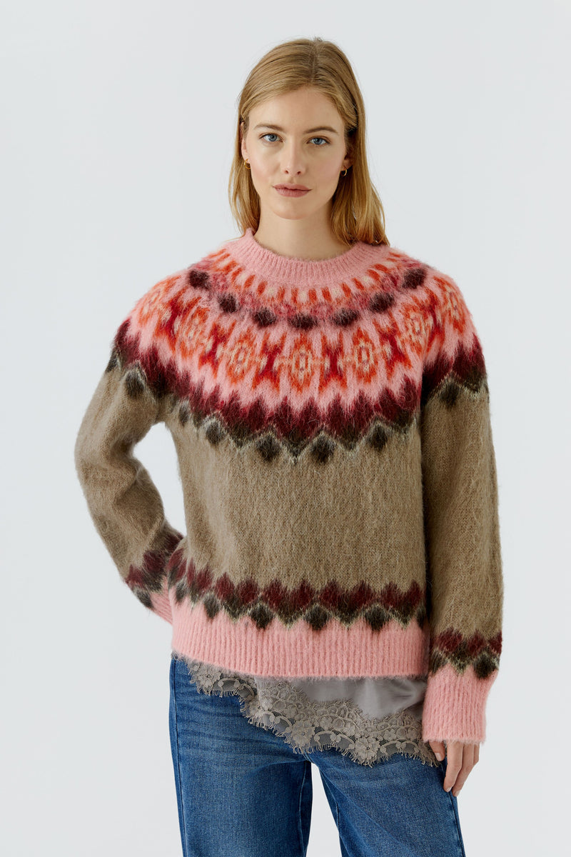 Pullover with fairisle