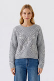 Grey Sweater with Sequins