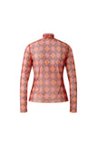 Mesh Top in Orange and Bramble Berry