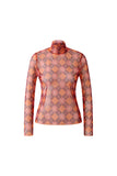Mesh Top in Orange and Bramble Berry