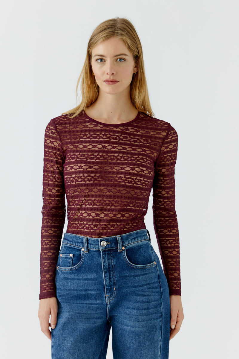Long sleeve shirt lace - bramble berry