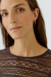 Long sleeve shirt lace  in chocolate torte
