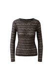 Long sleeve shirt lace  in chocolate torte