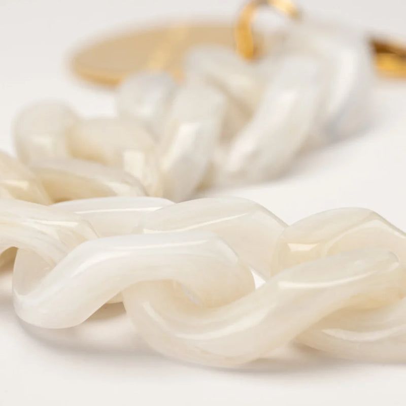 Vanessa Baroni flat bracelet in pearl marble