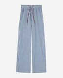 Blue and White Striped Trouser