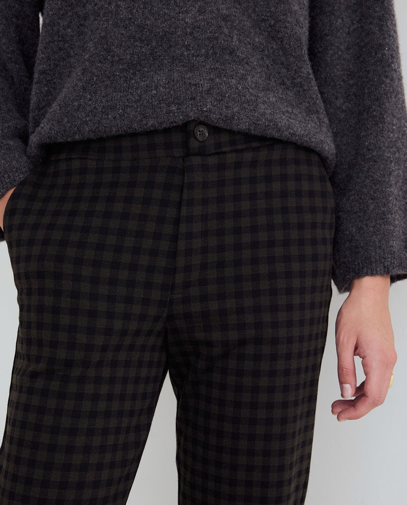 Green Check Trousers