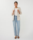 Nude and Ivory Linen Jacket