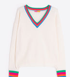 Ecru & Multicolour Jumper