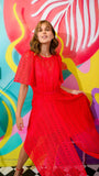 Raspberry Nike Lace Dress