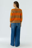 Esmy Sweater in Orange and Tan