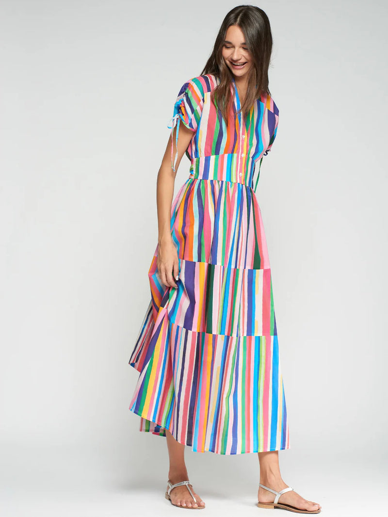 Rainbow Striped Dress