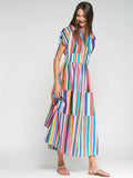 Rainbow Striped Dress