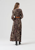 Long Sleeved Leopard Print Dress