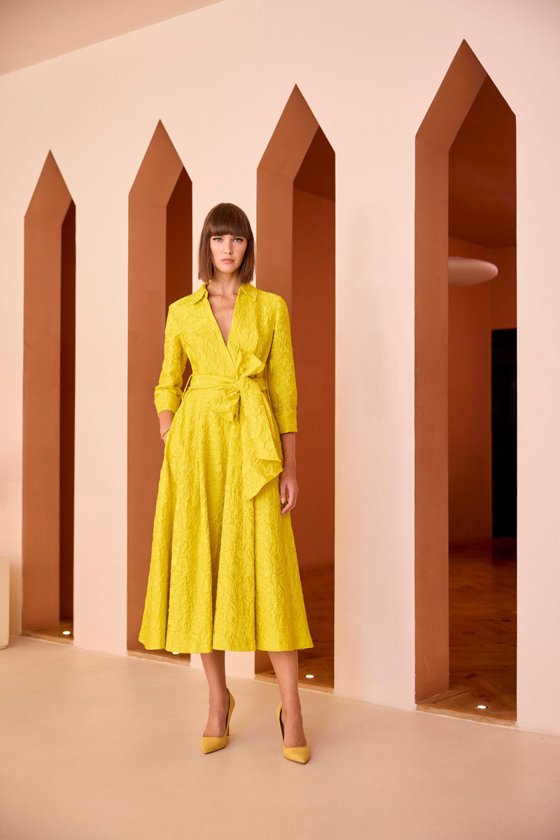 Shirtwaist Dress in Yellow